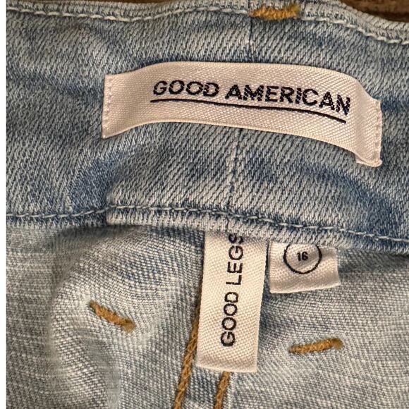 GOOD AMERICAN Good Legs High Waist Crop Jeans Size 16 - Picture 6 of 8